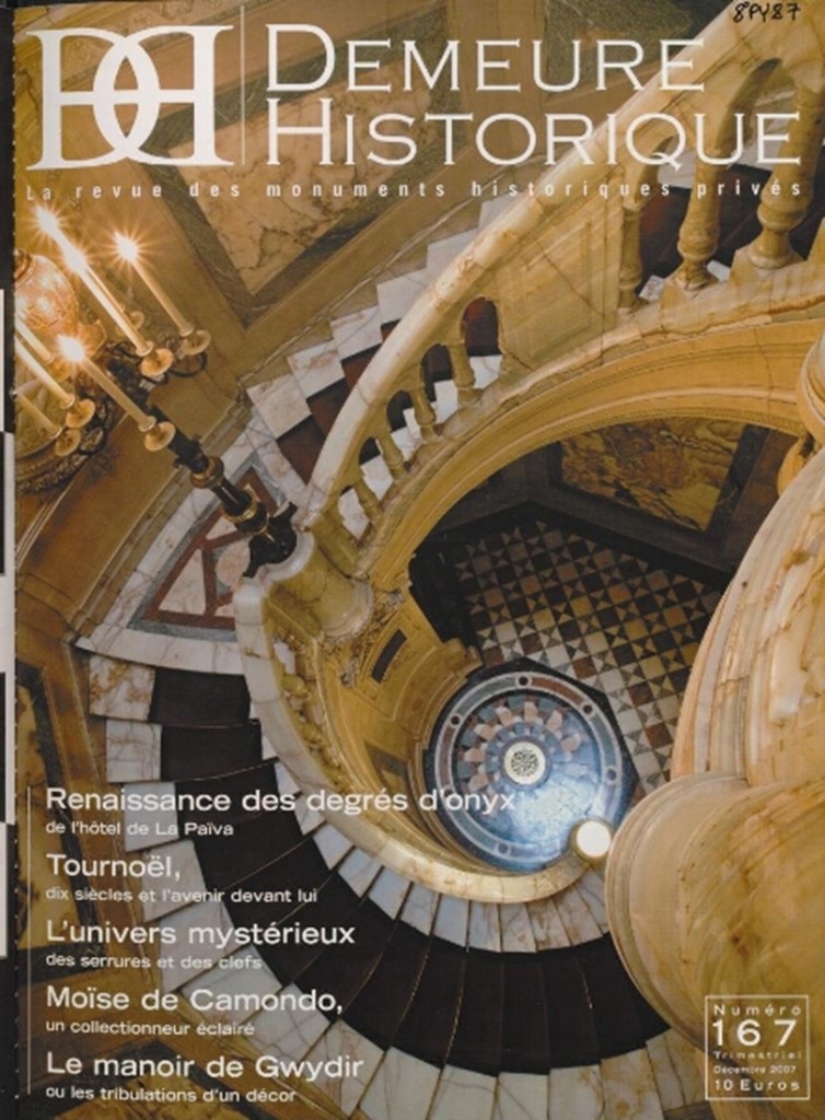 La revue La Demeure historique est en ligne  sur la bibliothèque numérique de la MPP