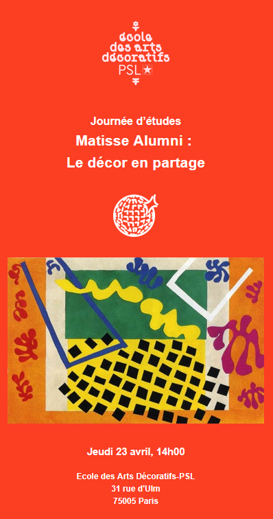 Journée d’études  Matisse Alumni :   Le décor en partage